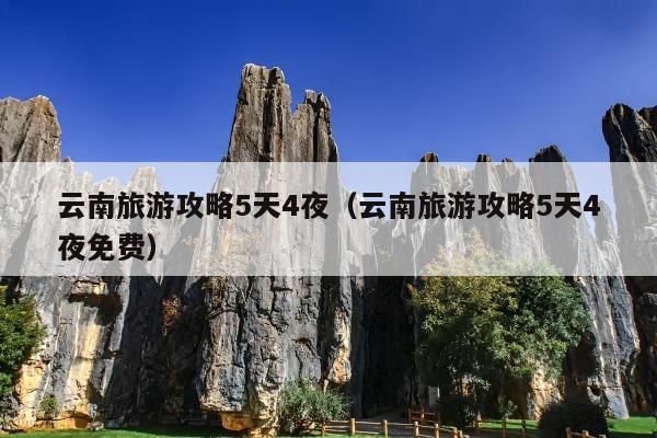 云南旅游攻略5天4夜（云南旅游攻略5天4夜免费）