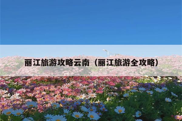 丽江旅游攻略云南（丽江旅游全攻略）