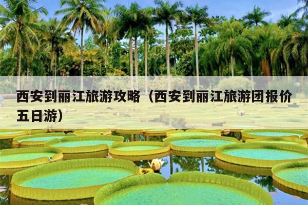 西安到丽江旅游攻略（西安到丽江旅游团报价五日游）