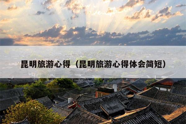 昆明旅游心得（昆明旅游心得体会简短）