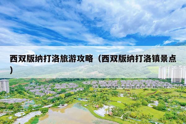 西双版纳打洛旅游攻略（西双版纳打洛镇景点）