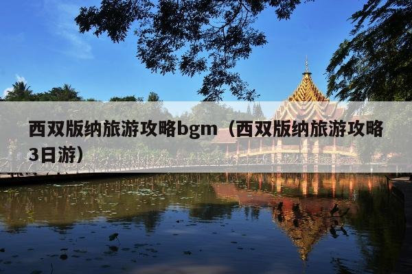 西双版纳旅游攻略bgm（西双版纳旅游攻略3日游）