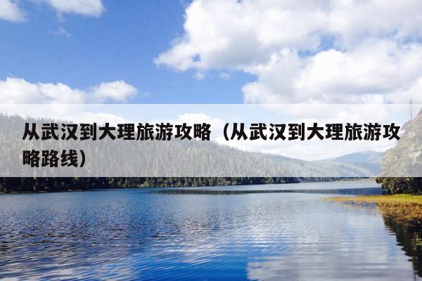 从武汉到大理旅游攻略（从武汉到大理旅游攻略路线）