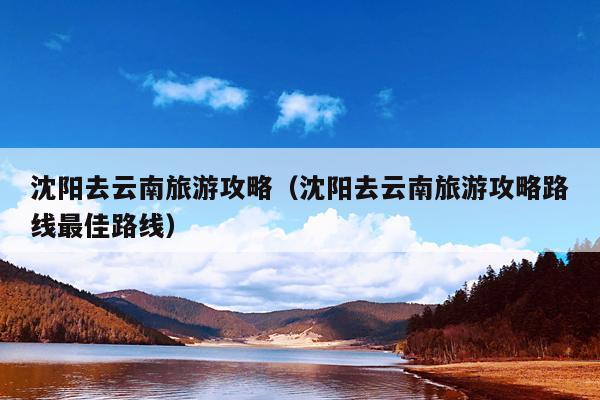 沈阳去云南旅游攻略（沈阳去云南旅游攻略路线最佳路线）