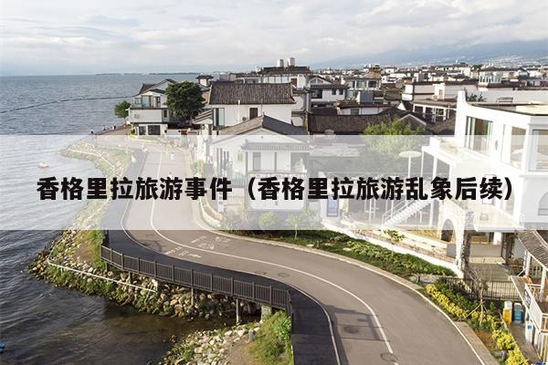 香格里拉旅游事件（香格里拉旅游乱象后续）