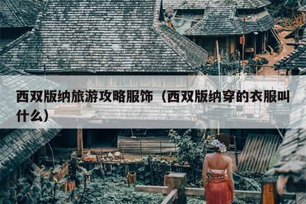 西双版纳旅游攻略服饰（西双版纳穿的衣服叫什么）