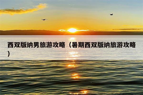 西双版纳男旅游攻略（暑期西双版纳旅游攻略）