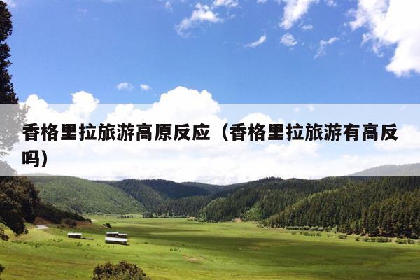 香格里拉旅游高原反应（香格里拉旅游有高反吗）