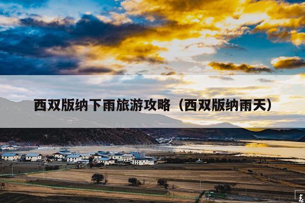 西双版纳下雨旅游攻略（西双版纳雨天）