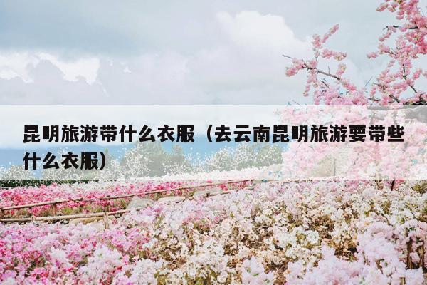 昆明旅游带什么衣服（去云南昆明旅游要带些什么衣服）