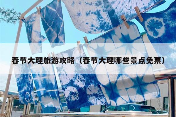 春节大理旅游攻略（春节大理哪些景点免票）
