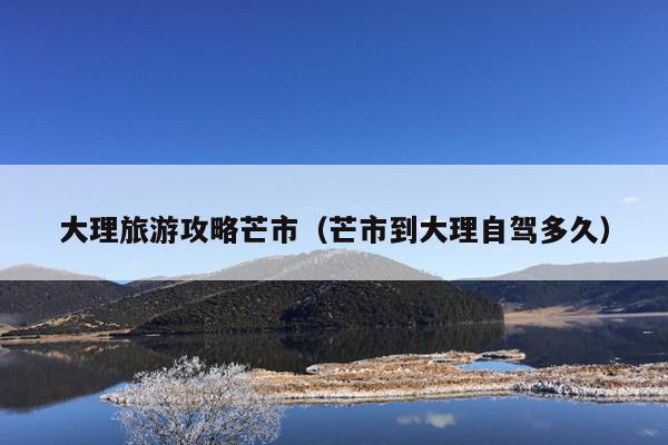 大理旅游攻略芒市（芒市到大理自驾多久）