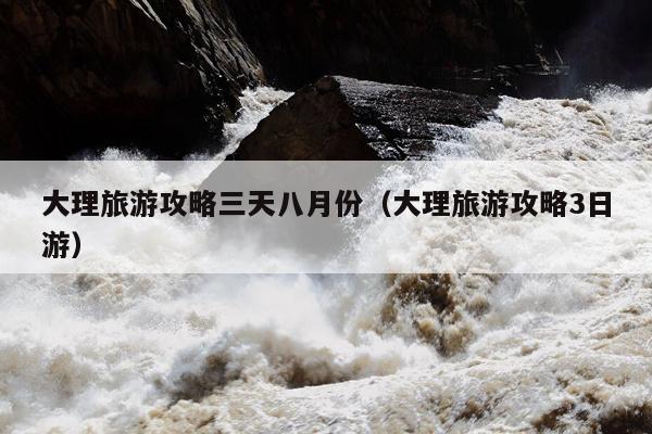 大理旅游攻略三天八月份（大理旅游攻略3日游）