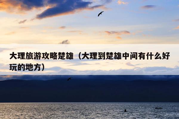 大理旅游攻略楚雄（大理到楚雄中间有什么好玩的地方）