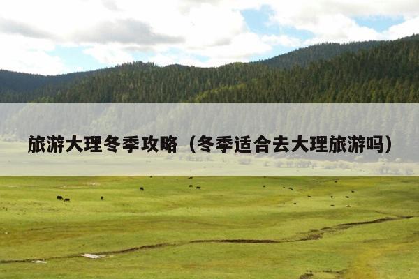 旅游大理冬季攻略（冬季适合去大理旅游吗）