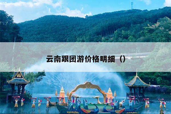 云南跟团游价格明细（）