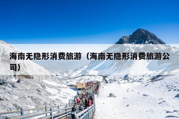 海南无隐形消费旅游（海南无隐形消费旅游公司）