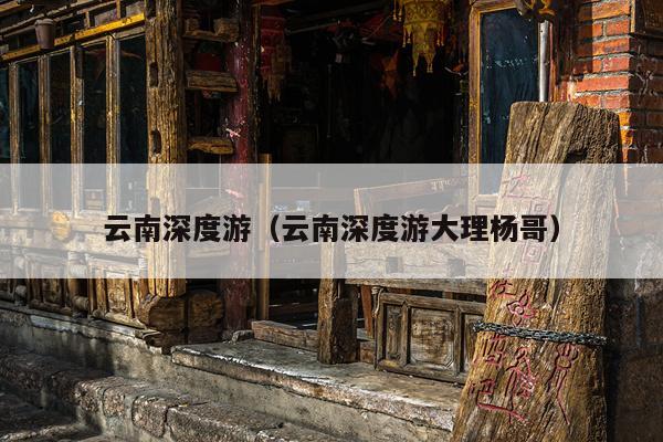 云南深度游（云南深度游大理杨哥）