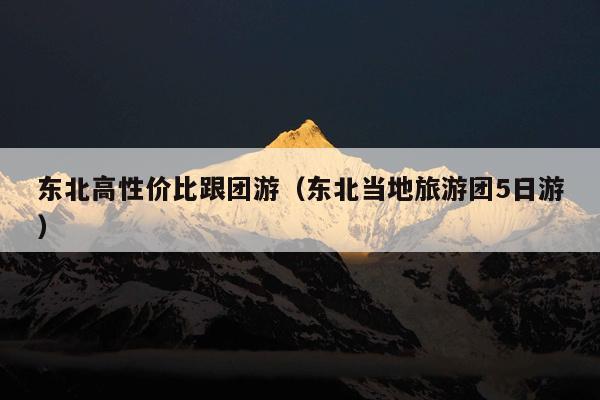 东北高性价比跟团游（东北当地旅游团5日游）