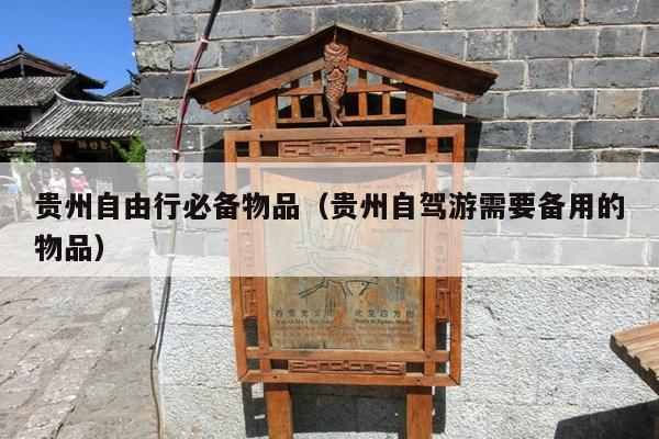 贵州自由行必备物品（贵州自驾游需要备用的物品）