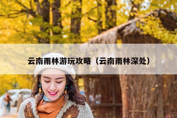 云南雨林游玩攻略（云南雨林深处）