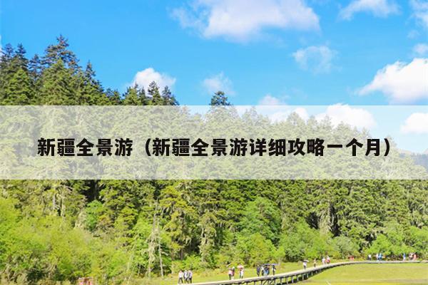 新疆全景游（新疆全景游详细攻略一个月）