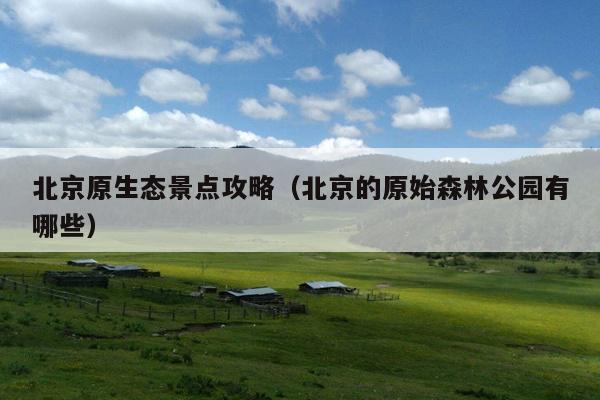 北京原生态景点攻略（北京的原始森林公园有哪些）
