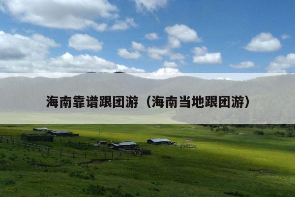 海南靠谱跟团游（海南当地跟团游）