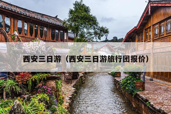 西安三日游（西安三日游旅行团报价）