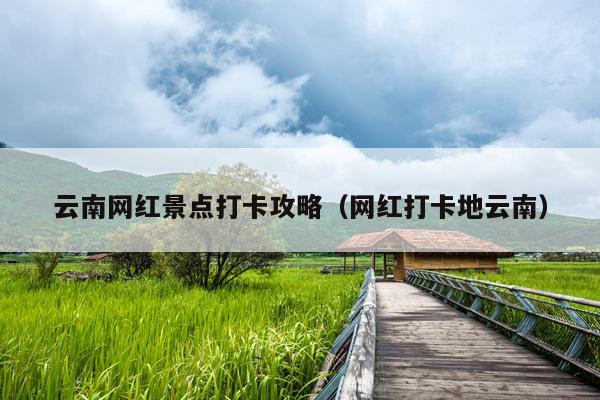 云南网红景点打卡攻略（网红打卡地云南）
