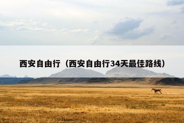 西安自由行（西安自由行34天最佳路线）
