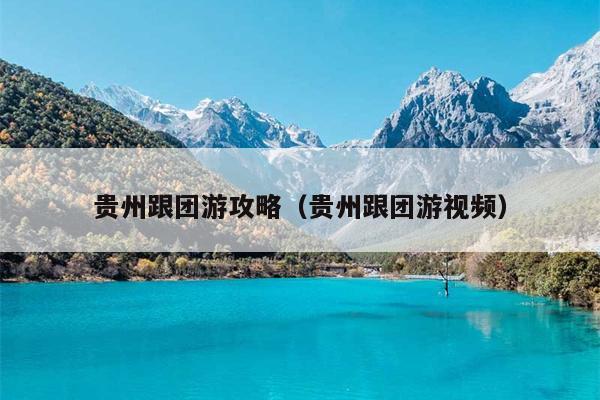 贵州跟团游攻略（贵州跟团游视频）